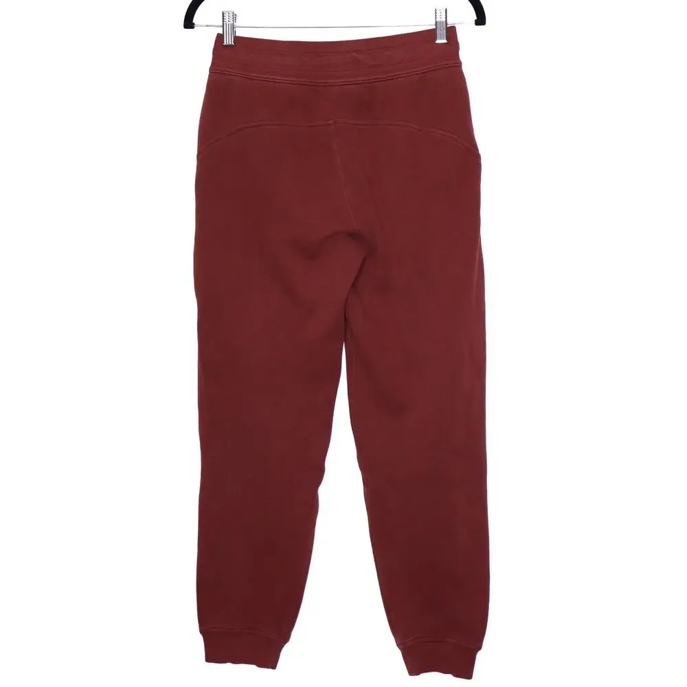LULULEMON Scuba High-Rise Jogger Date Brown Cotton Terry Active Women's 4
